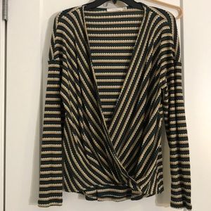 Deep V light weight crochet Lush sweater